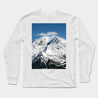 Mt. Blanc with clouds Long Sleeve T-Shirt